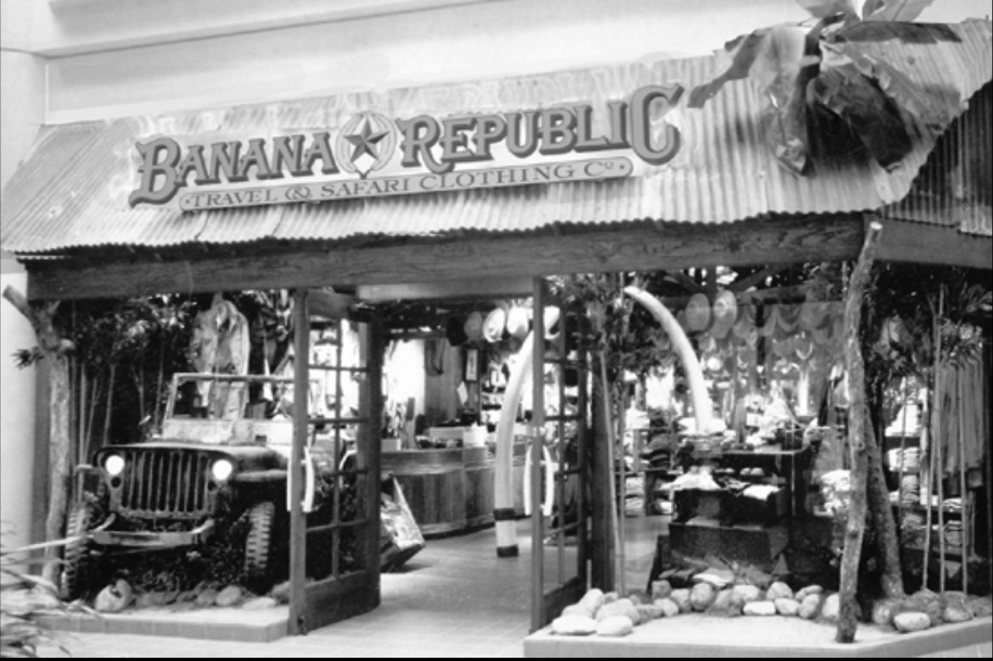 One of the original stores of Banana Republic
